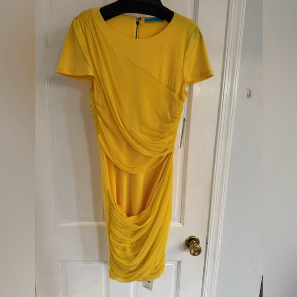 Alice + Olivia Goddess Yellow Mini Dress - Picture 6 of 12